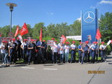 Warnstreik bei Daimler Pfullingen